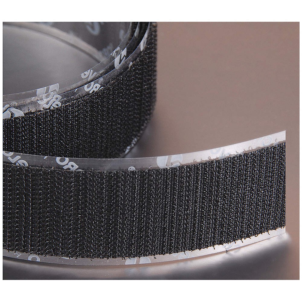 VELCRO BRAND 196692 Hook-and-Loop Fastener, Black, Roll 5GTT1
