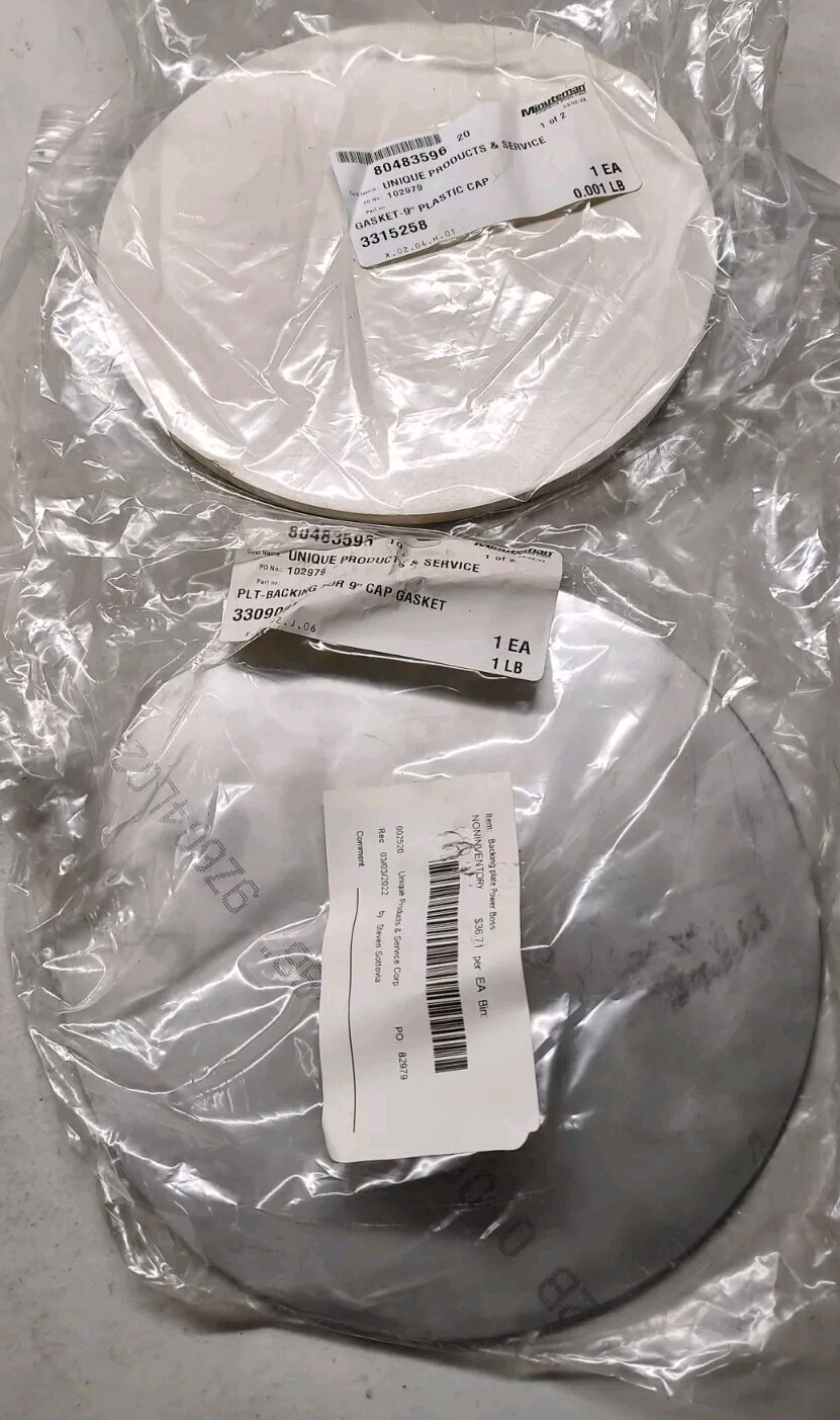 Minuteman Powerboss 3315258 Gasket and 3309098 Backing Plate - 1 pc each