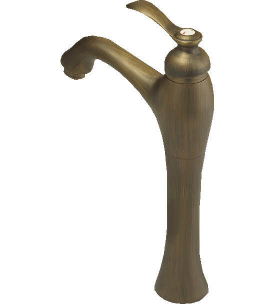Retro Antique Brass Single Lever Bathroom Sink Basin Mixer Tap Faucet Gnf104