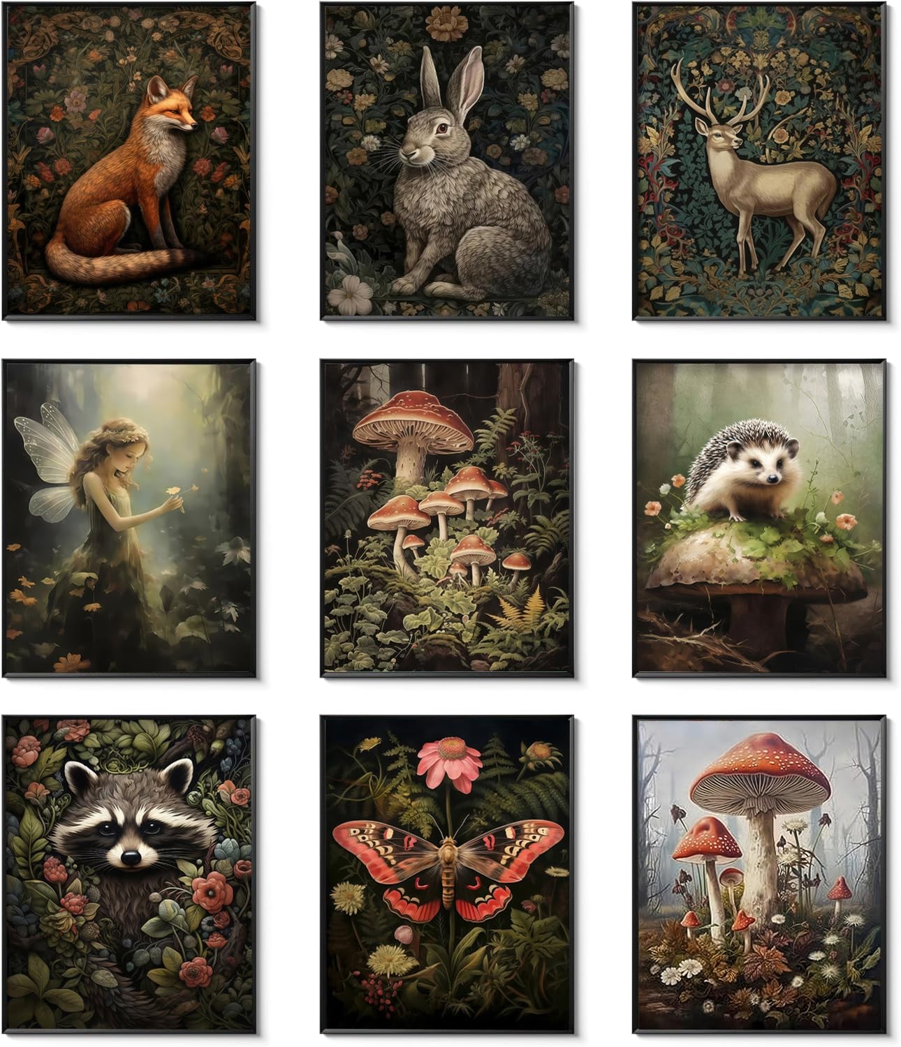 Dark Cottagecore Room Decor Aesthetic, Poster 8x10 in Unframed,