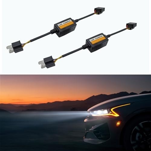NGHAY H4-LED Headlight Decoder Eliminates Radio Interference, Fault 2PC H4-2PC