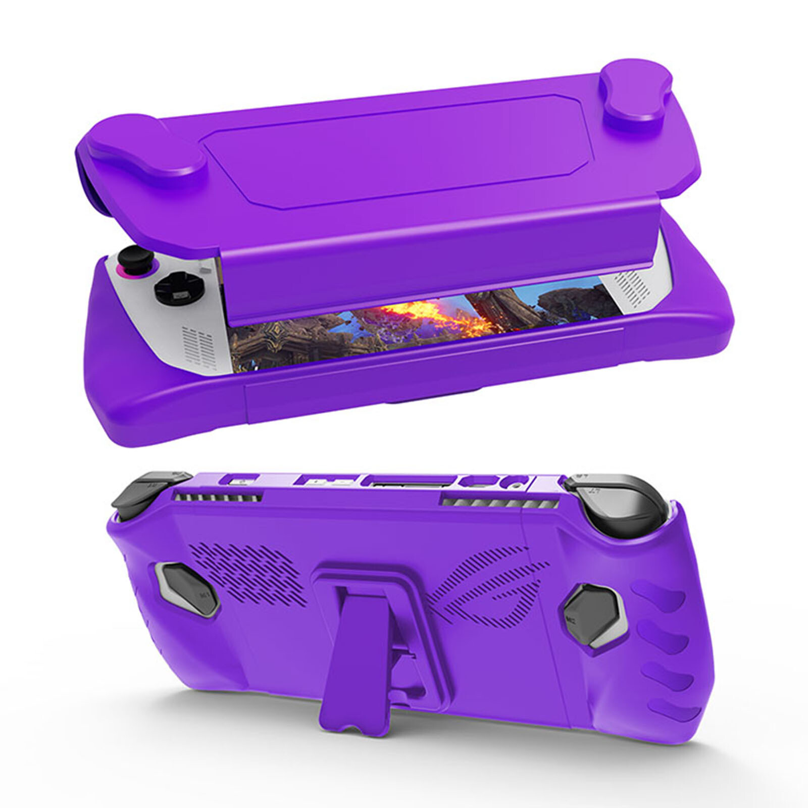 Protective Case with Detachable Front Shell and Kickstand for ROG Ally
