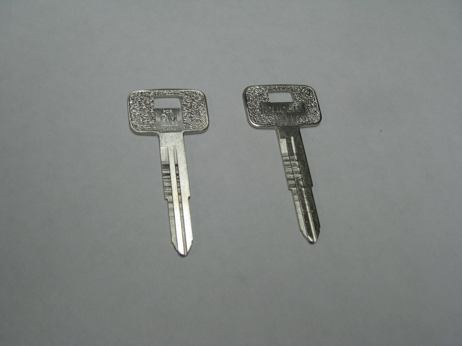 CURTIS B-55 BRASS NP KEY BLANKS, (10 per order) FOR GM, NEW