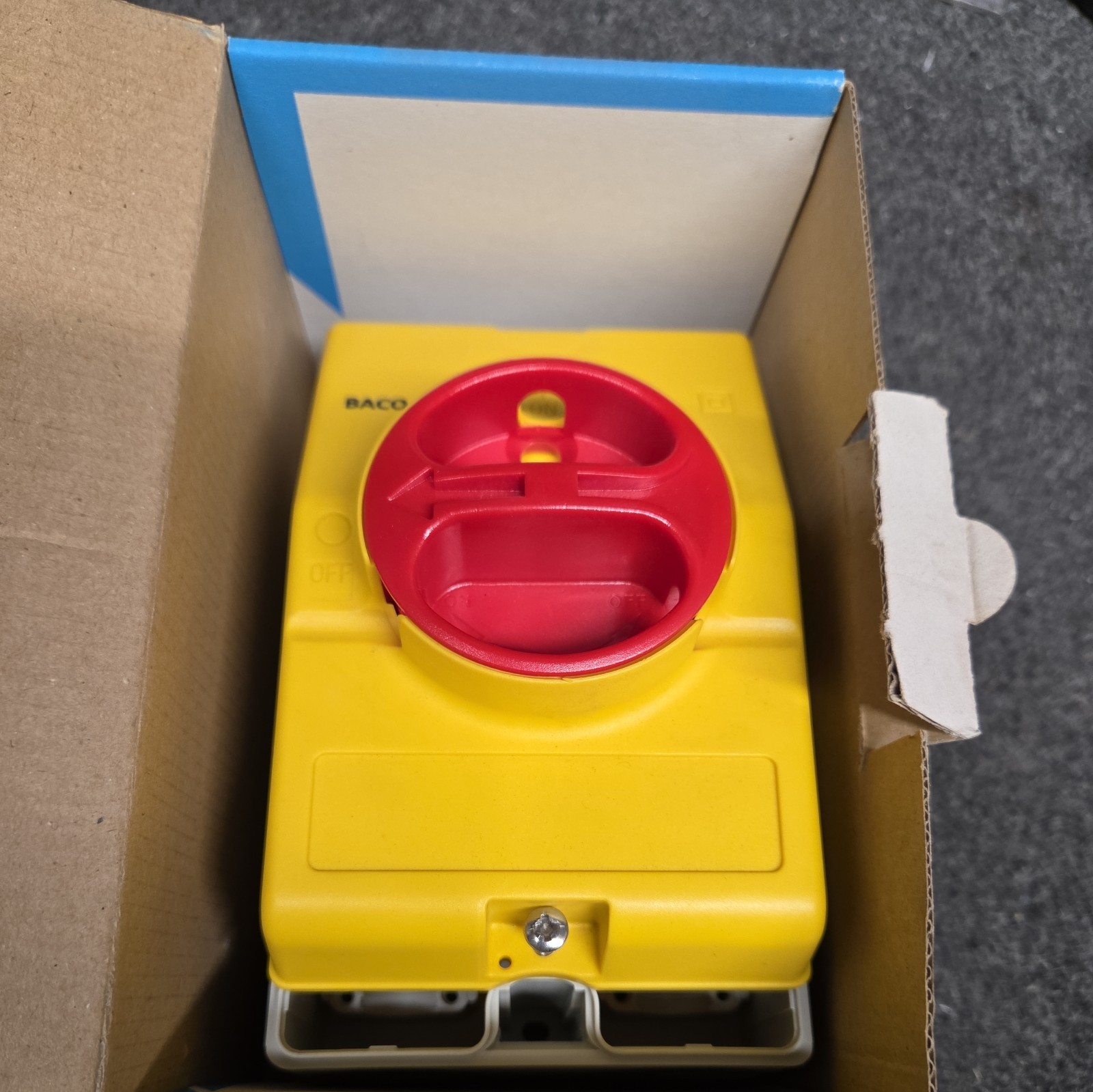NEW: BACO 222 172 Disconnect Switch 3 Pole 25 Amp