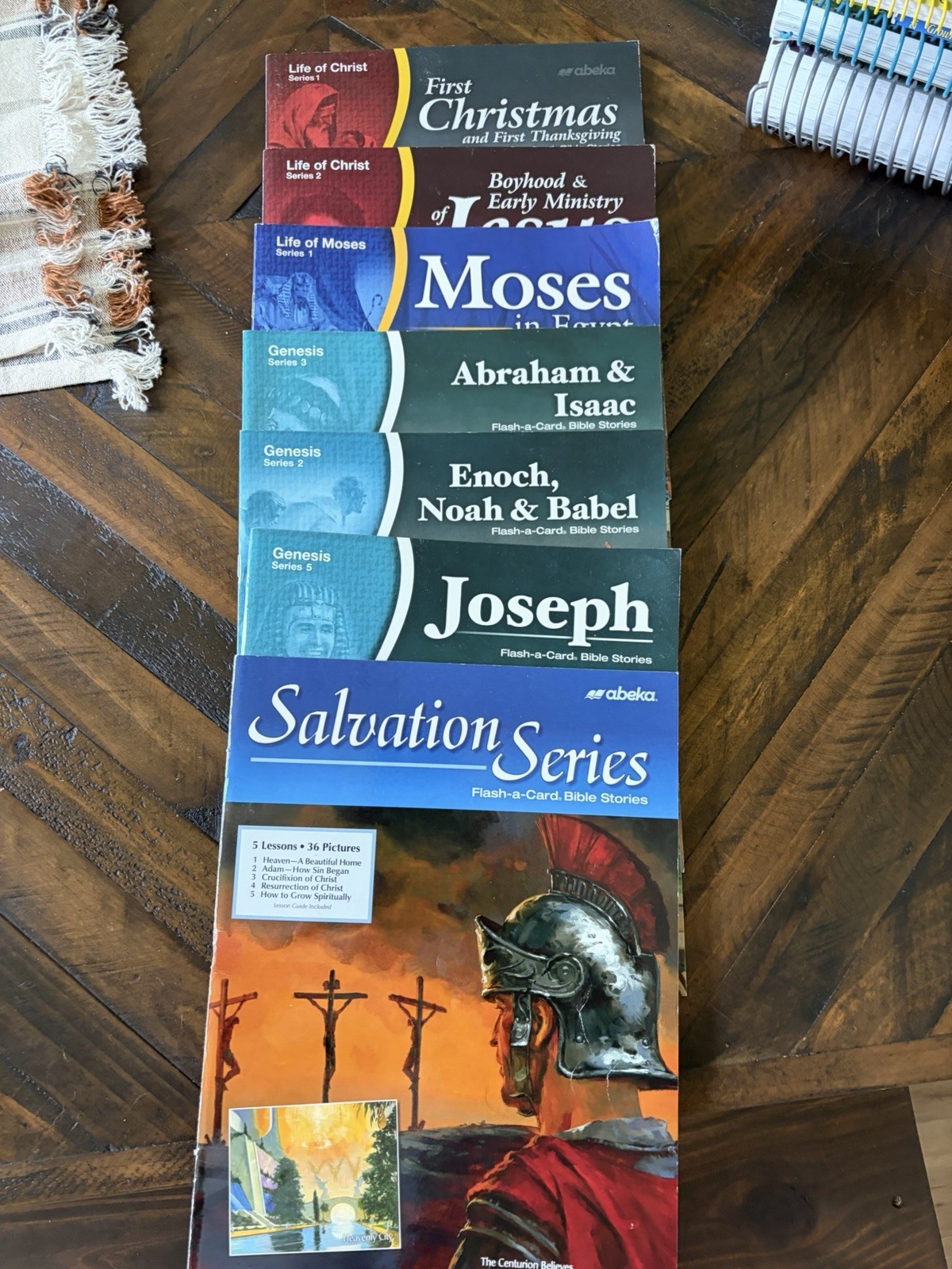 Abeka Flash A Card Bible Stories Lot of 7