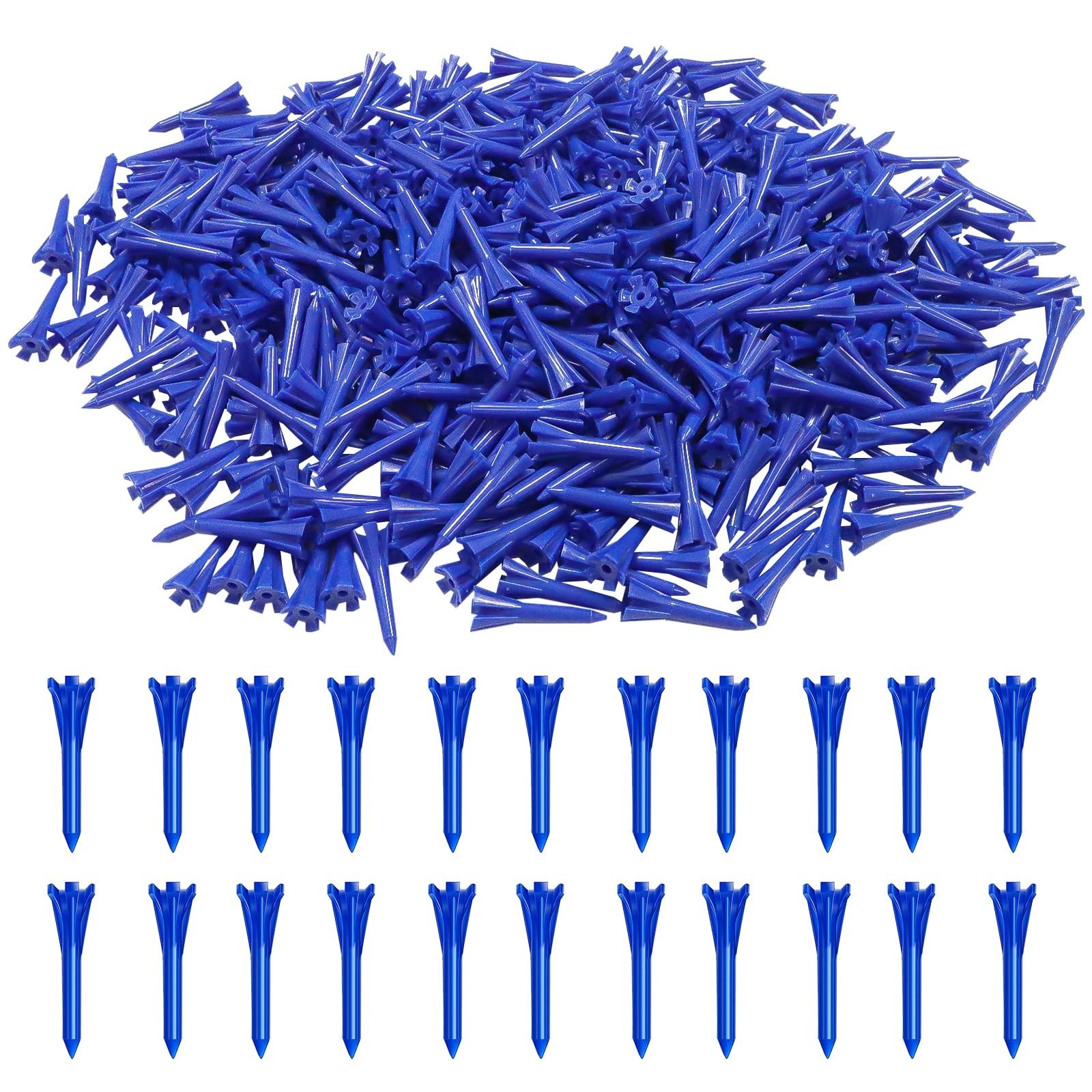 Golf Tees Plastic 1 1/2 inch Value 300 600 Pack, Upgrade More Unbreakable Bul...
