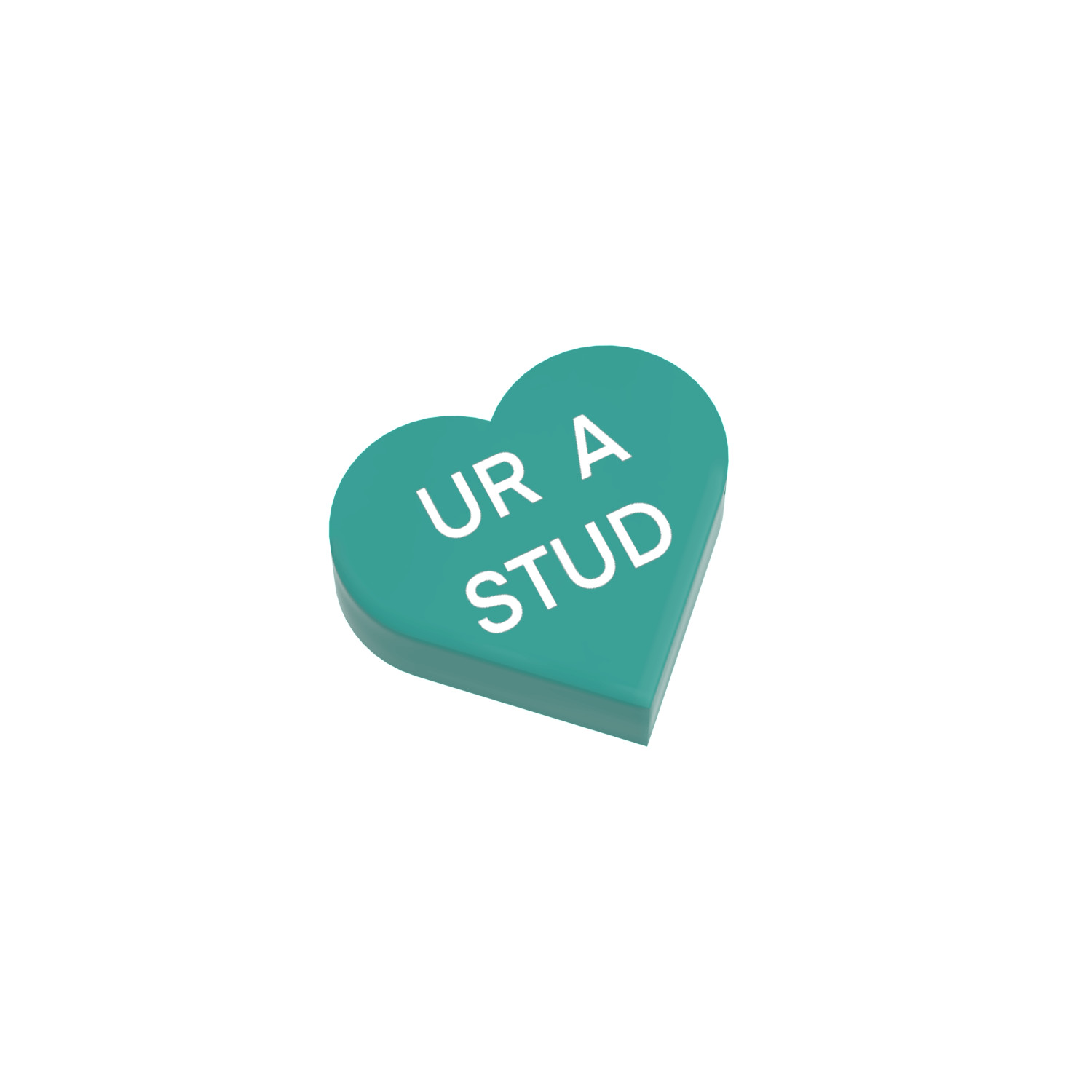 "UR A STUD"  Conversation Candy - Valentines - Custom Printed -  Minifig Size