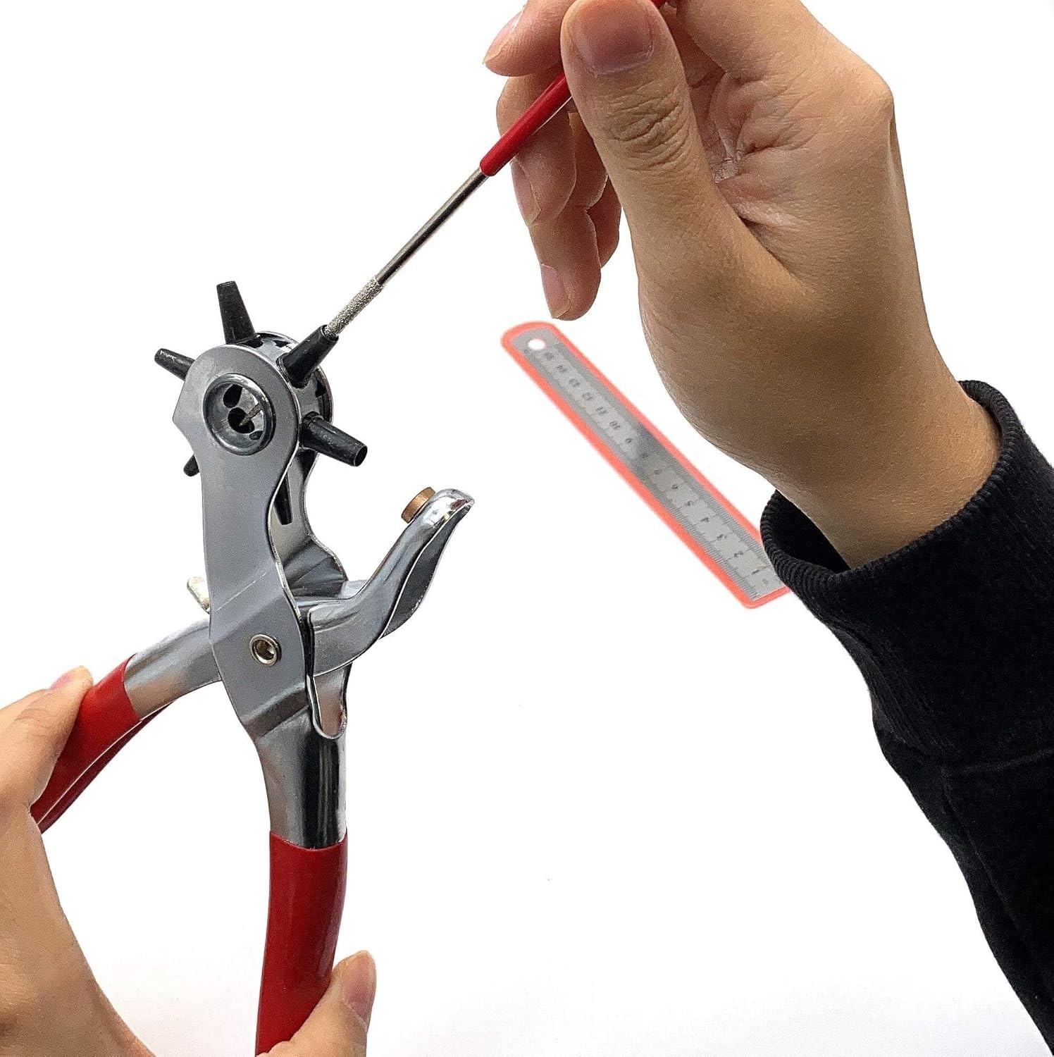 Heavy DUTY Revolving Leather Hole Punch 6 Sizes