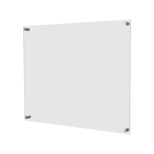 16" x 20" Clear Acrylic Picture Frame Wall Mount Floating Frameless Double Panel