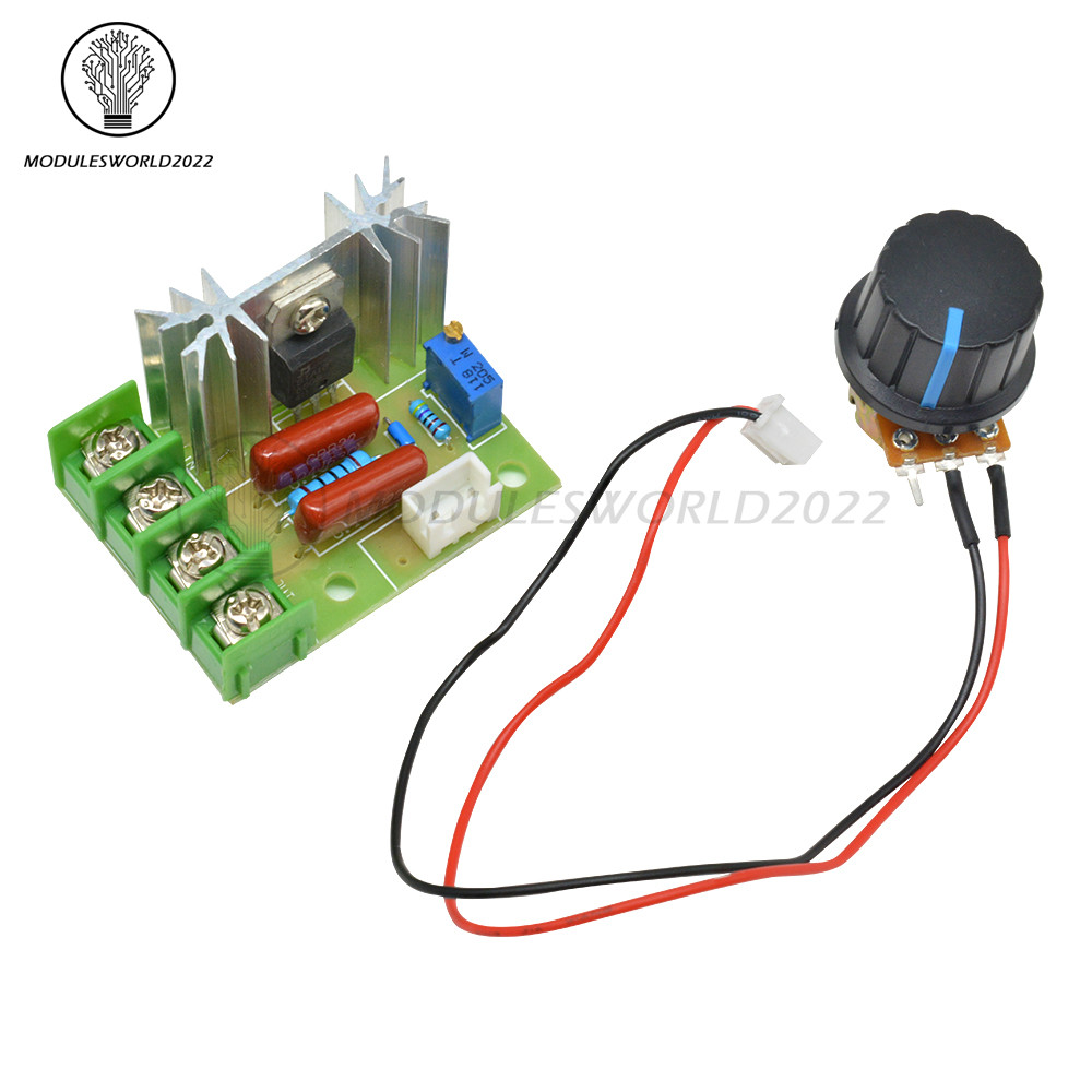 2000W High Power Voltage Regulator Switch Motor Speed Controller Module 50-220V