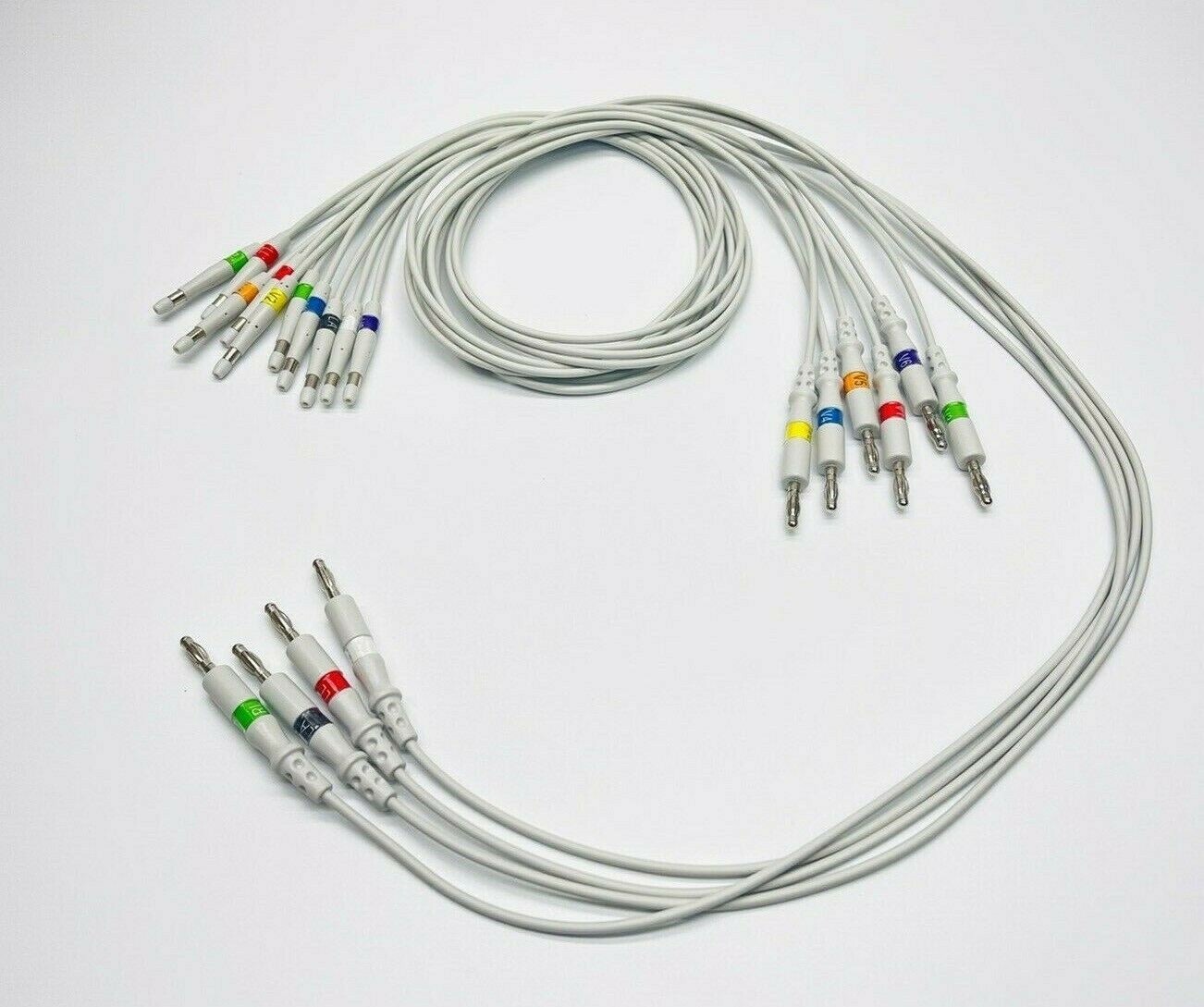 Welch Allyn 10 Leadwires 401129 Banana EKG Cable Compatible - Same Day Shipping