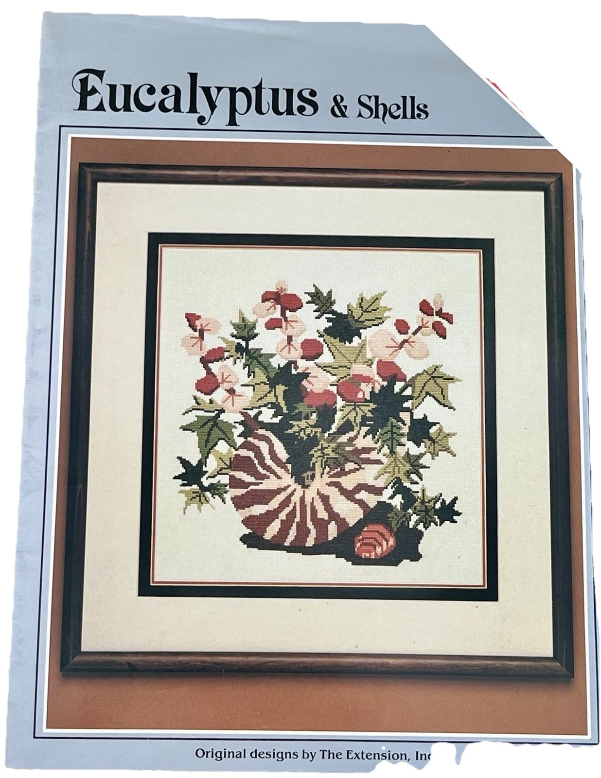 Yours Truly Inc. by The Extension #6213, Eucalyptus & Shells Cross Stitch Patter