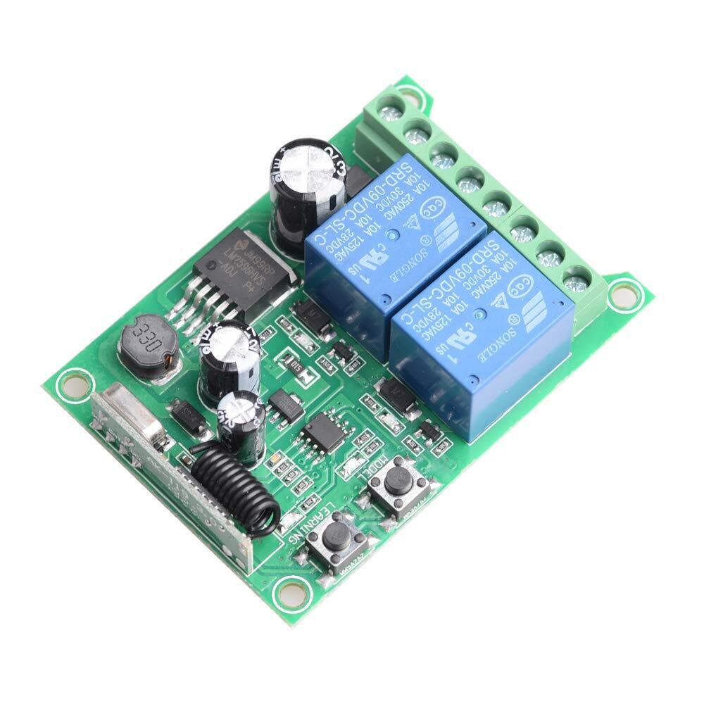 12V 2CH Channel Relay RF Wireless Remote Control Switch 2 Transmitter+Receiver
