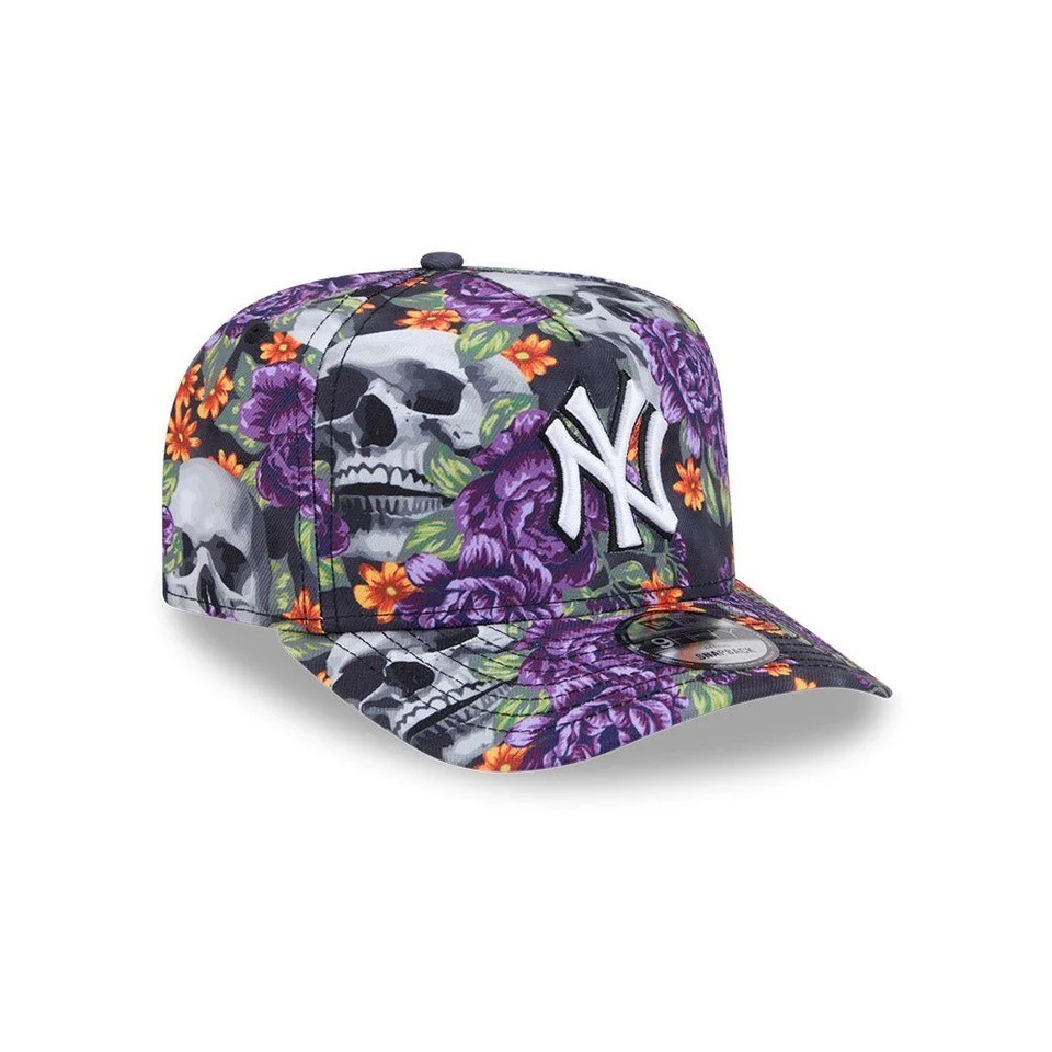 NEW ERA 9FIFTY A-Frame Skull & Roses Day of the Dead New York Yankees 14866515