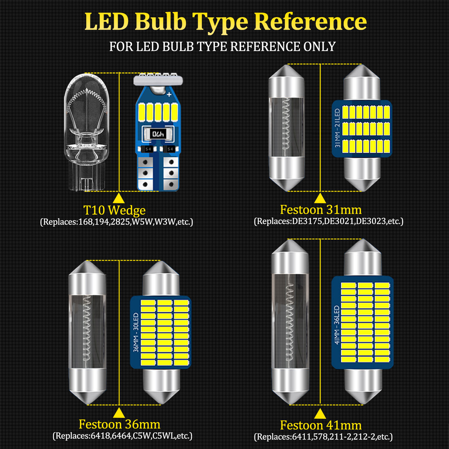 18 Bulbs White Lights Interior LED Package Kit for Toyota 4Runner 2010-2021