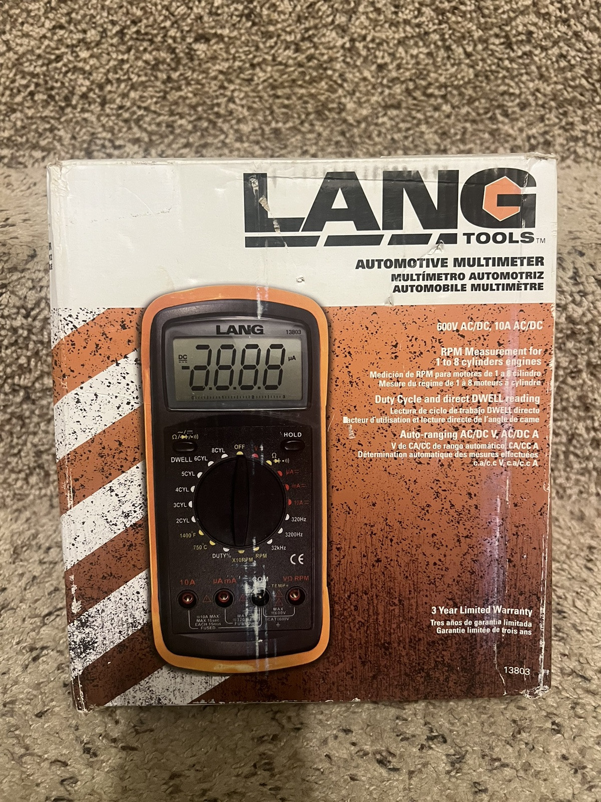 Lang 13803 Professional  Automotive Digital Multimeter Kit for Mechanics