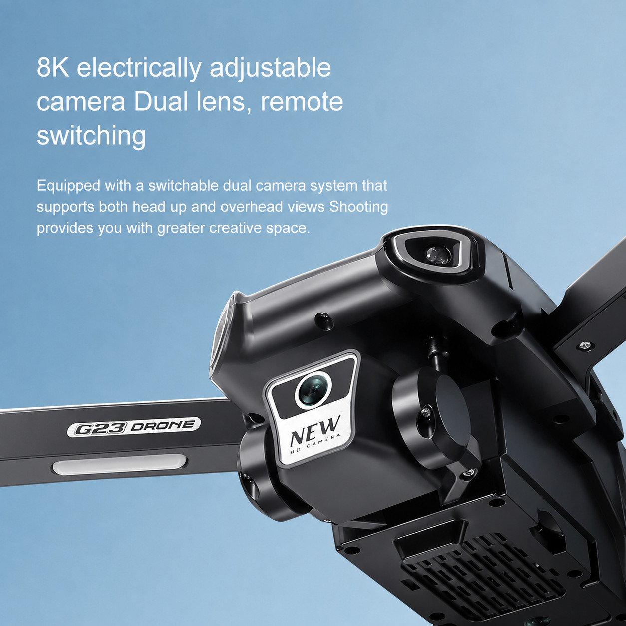 G23 8K Dual Camera Foldable Drone Brushless Motor Obstacle Avoidance WiFi FPV