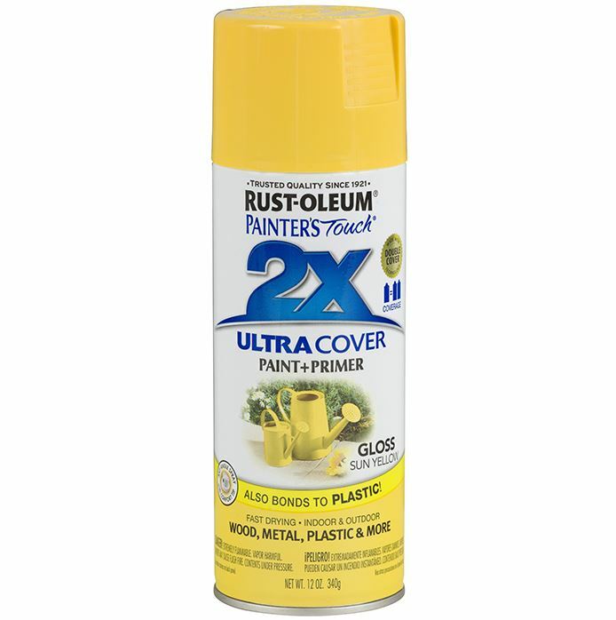 Rust-Oleum 249092 Painter's Touch 2X Ultra Cover, 12-Ounce, Sun Yellow