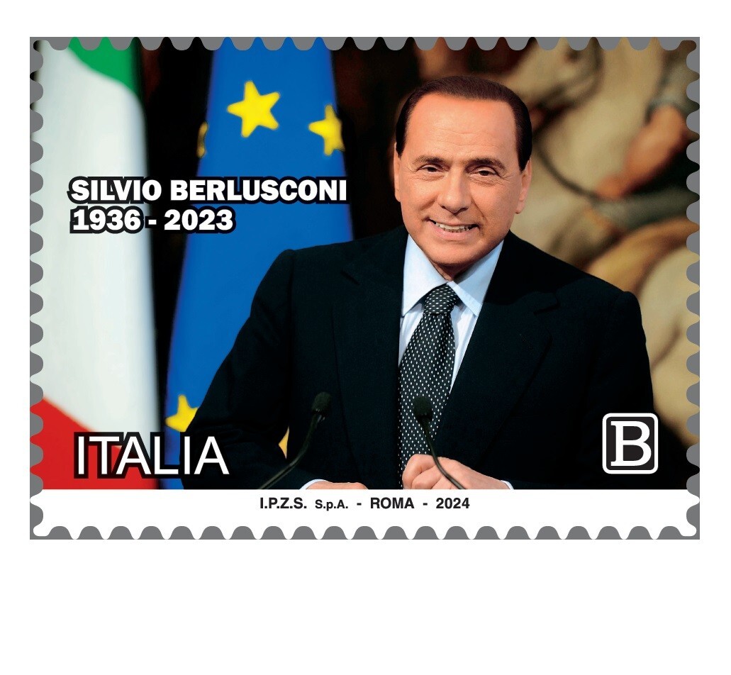 SILVIO BERLUSCONI - ITALY 2024 - SINGLE STAMP 20% DISCOUNT WITH 4 PIECES +