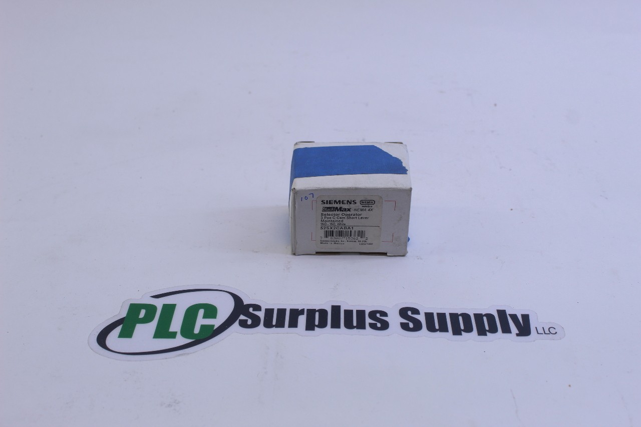 Siemens 52ZX2CABA1 Three Position Selector Switch New in Box