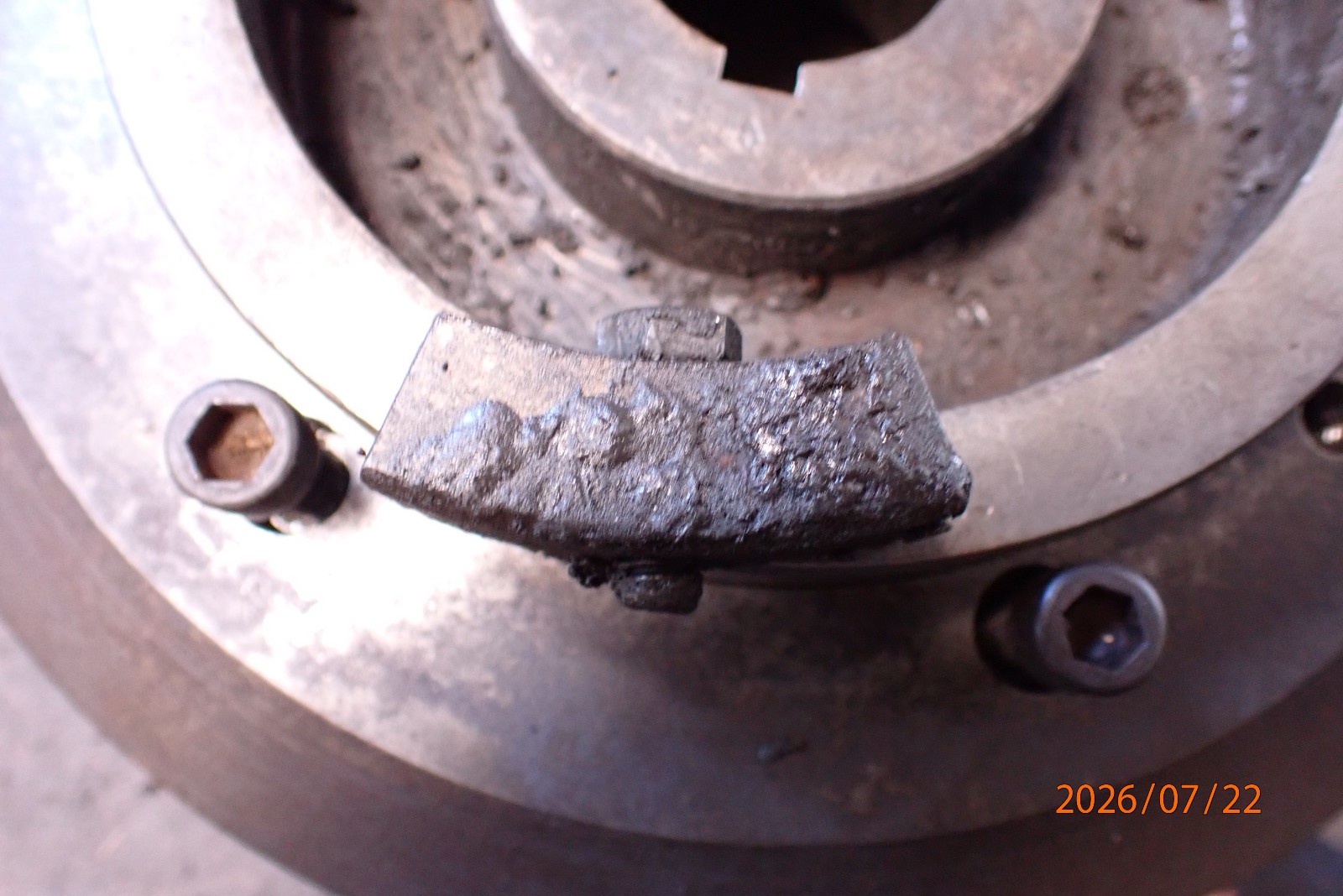 OLDER LARGE SURFACE GRINDING GRINDER WHEEL ARBOR HUB WITH WEIGHTS FOR ...