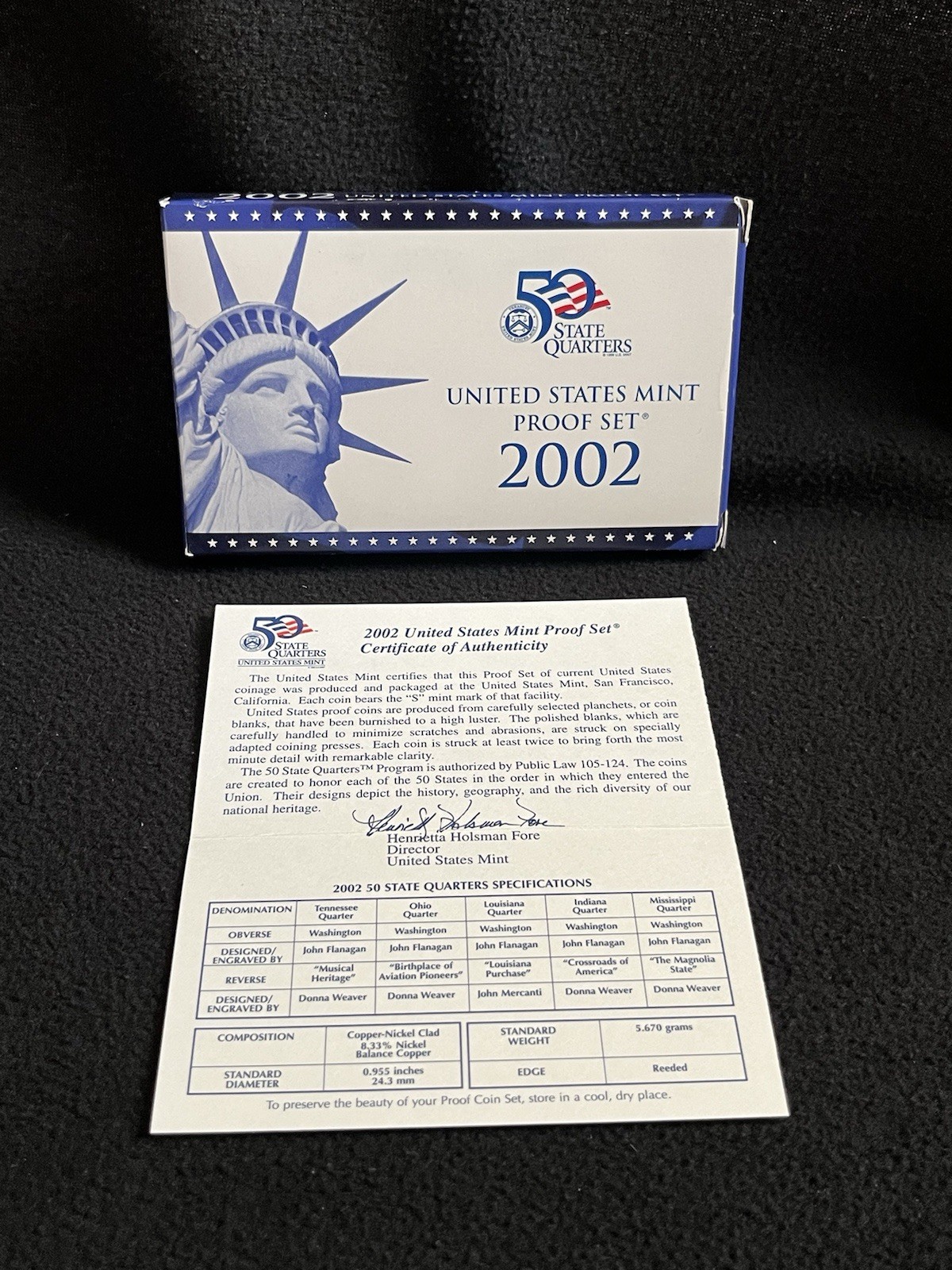 United States Mint Proof Set 2002