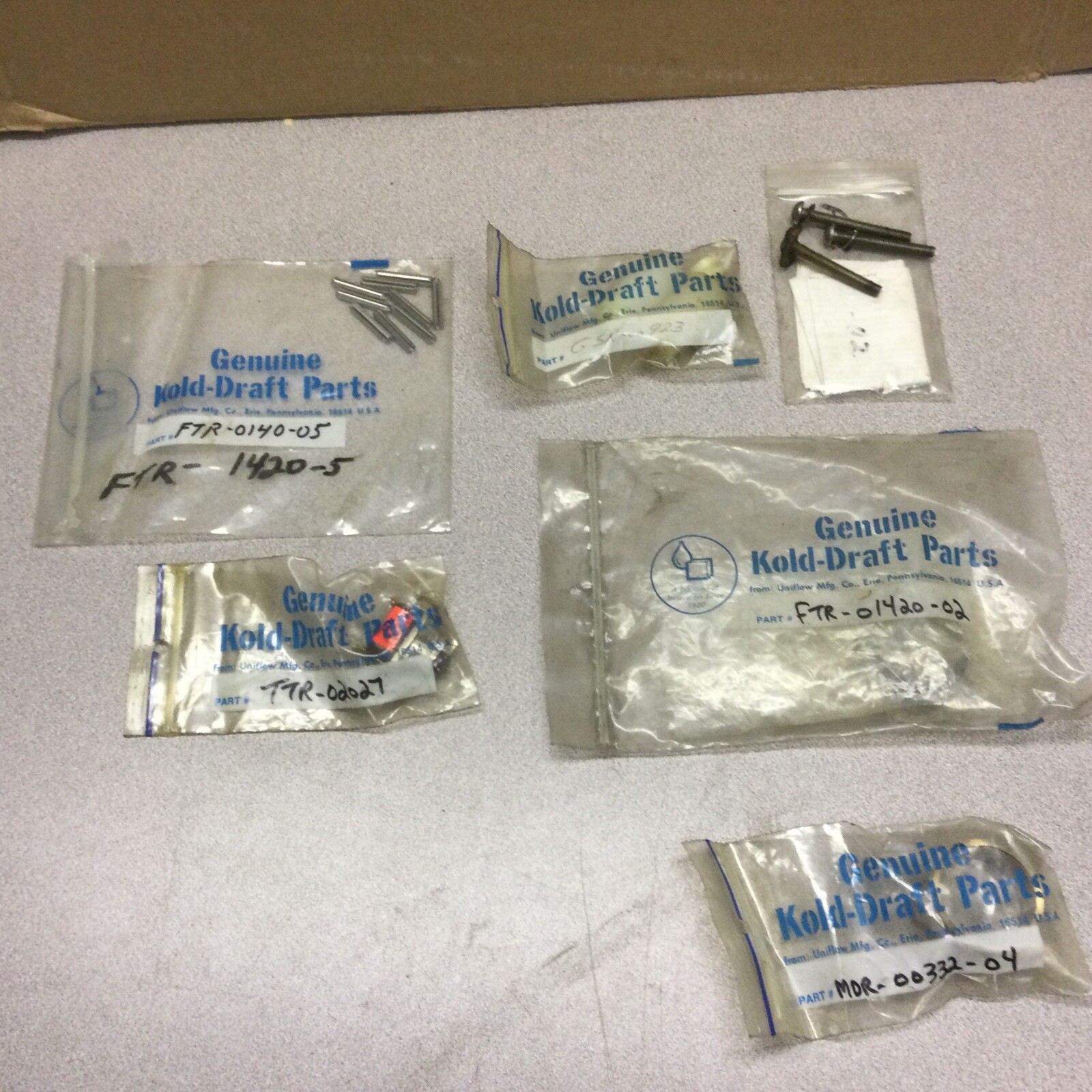 Kold Draft Flake Ice Machine Parts