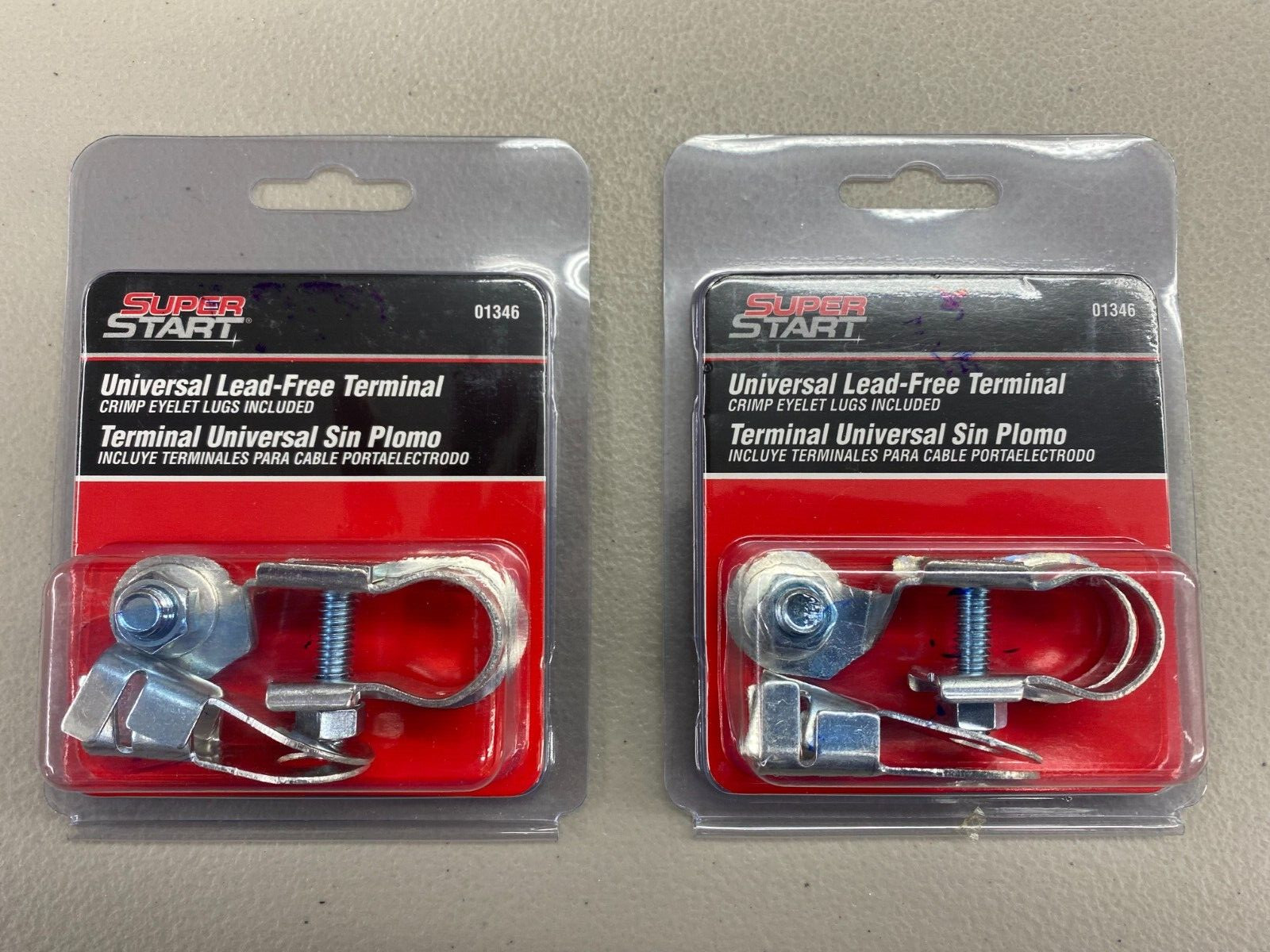 (2-PACK) SUPER START 01346 UNIVERSAL LEAD FREE BATTERY TERMINALS CRIMP LUGS
