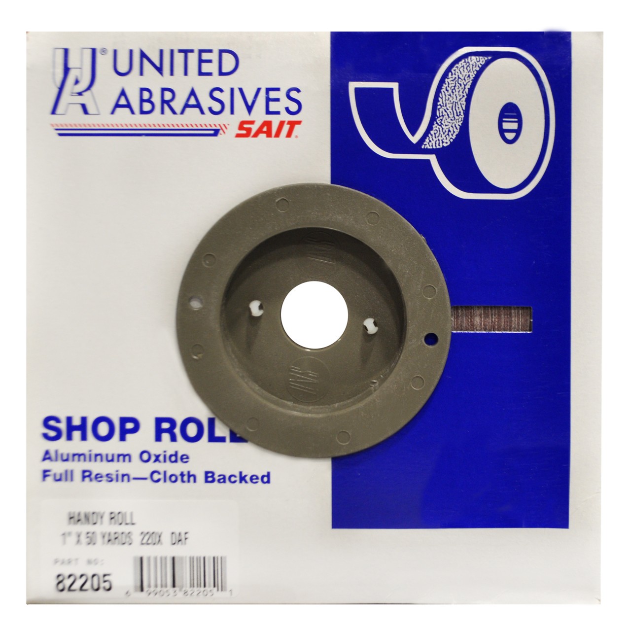 United Abrasives 82205 1" x 50 Yards Aluminum Oxide Handy Shop Rolls 220 Grit