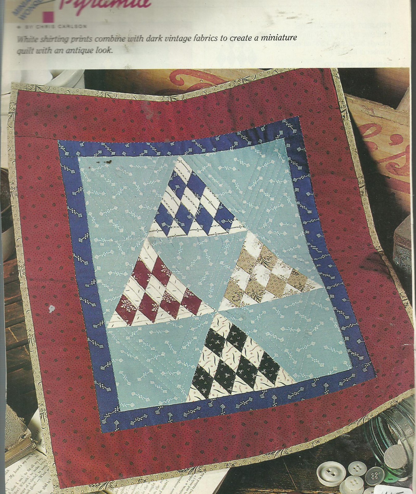 F0115 PYRAMID QUILT PATTERN/INSTRUCTIONS