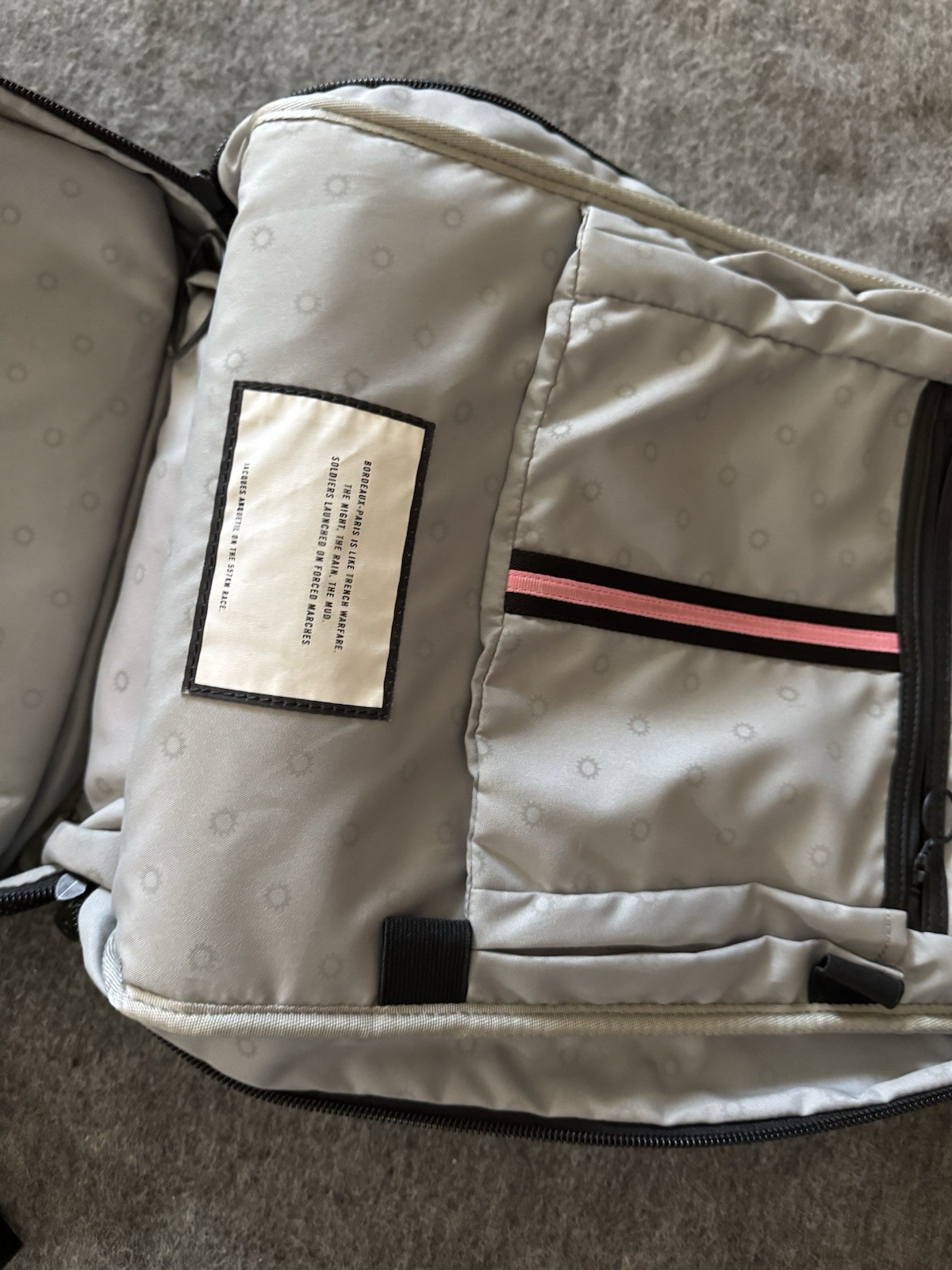RAPHA Backpack Bag Cycling Commuter Fixed Reflective Black 14L Expandable RARE