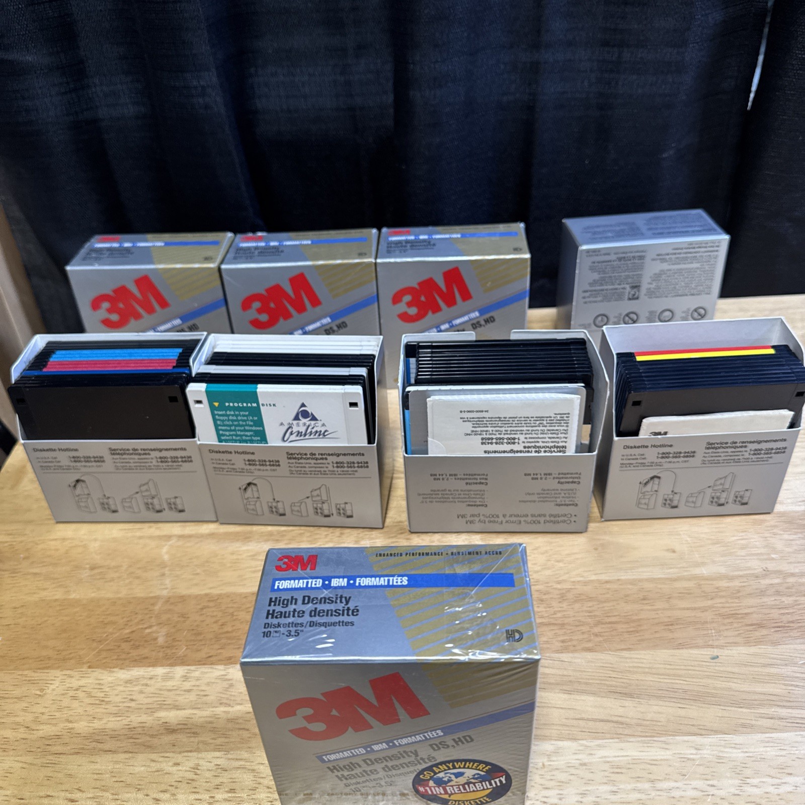 Lot 52 Used  Floppy Disks - AS IS  AND 1 NEW BOX SEAL.
