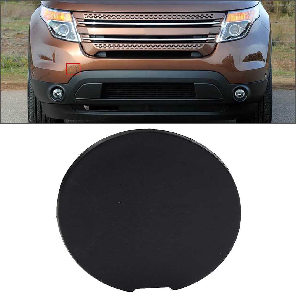 Unpainted Black Front Right Bumper Tow Hook Eye Cover For Ford Explorer 2011-15
