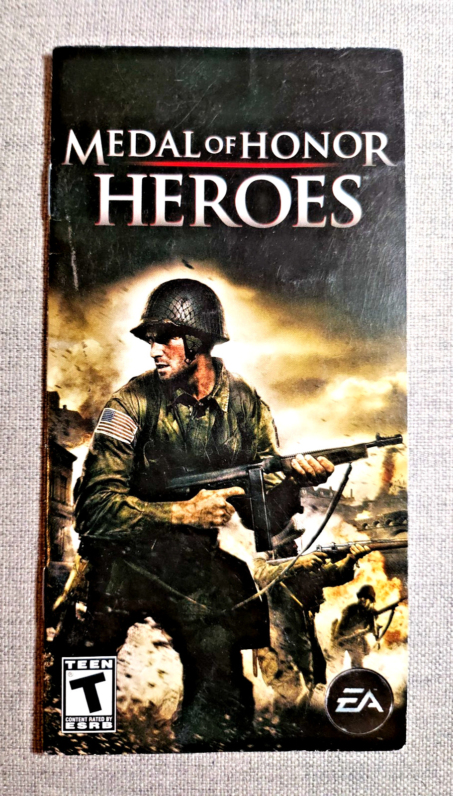 Medal of Honor Heroes Instruction Booklet - Manual Only - PSP