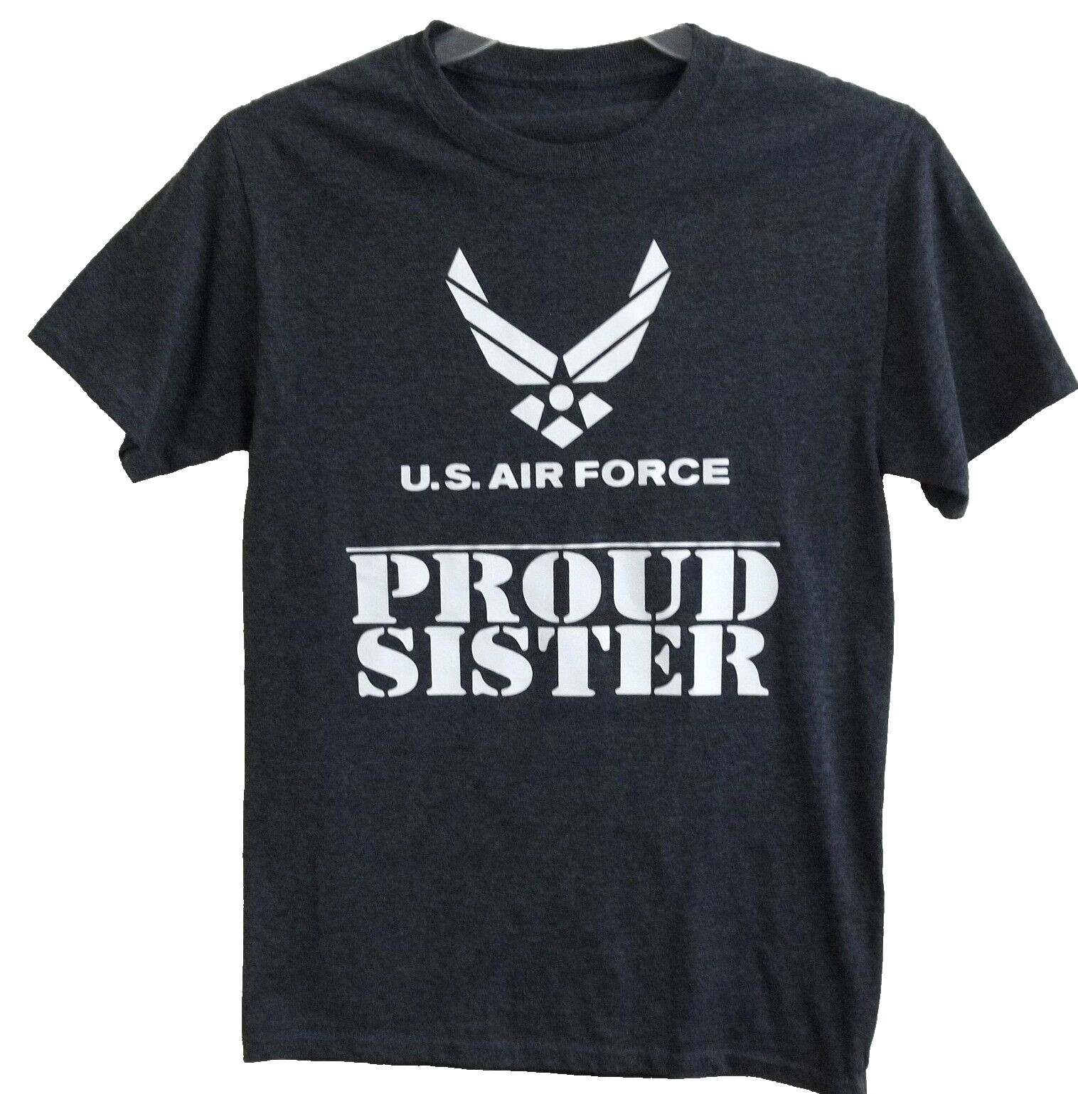 Proud United States Air Force SISTER T-Shirt Adult S Small USAF