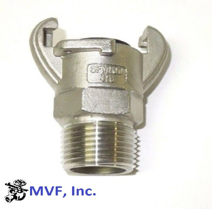 1/2" Male NPT Universal Crowfoot Coupling Chicago Fitting 316 Stainless SFM050SS