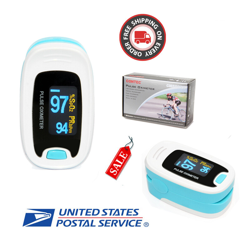 USA OLED Fingertip Pulse Oximeter Finger Blood Oxygen SpO2 PR Heart Rate Monitor