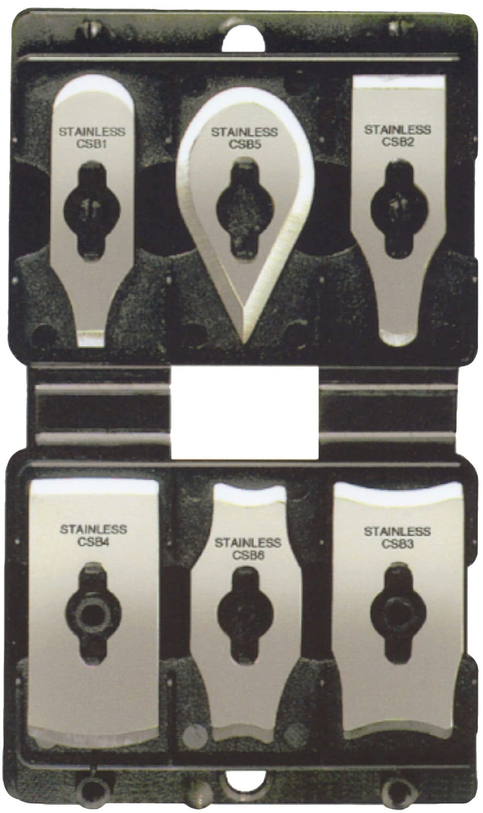 CS6 Soft Grip Contour Scraper Set with 6 Blades and Blade File
