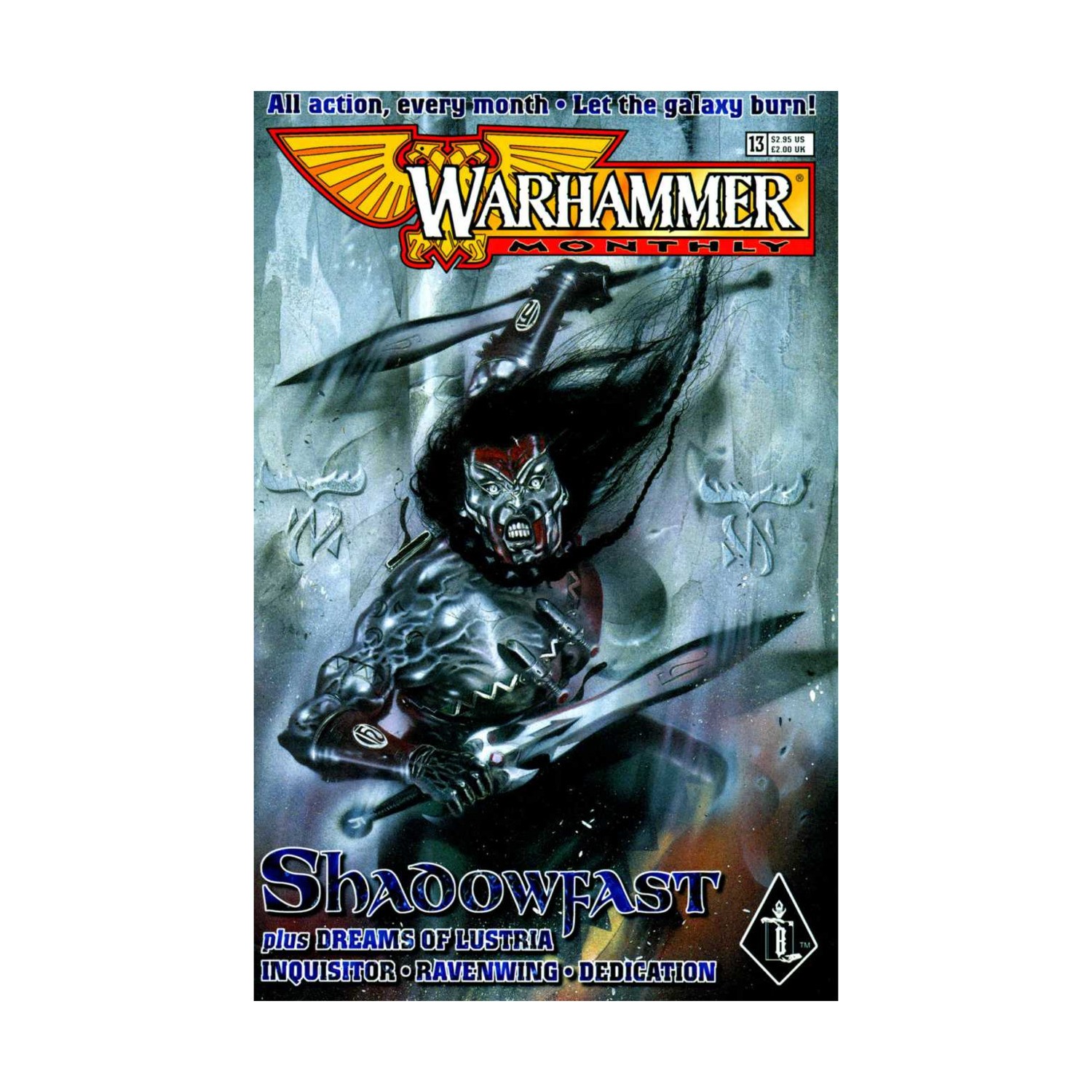 GW Warhammer Monthly #13 "Shadowfast, Dreams of Lustria, Dedication" VG+