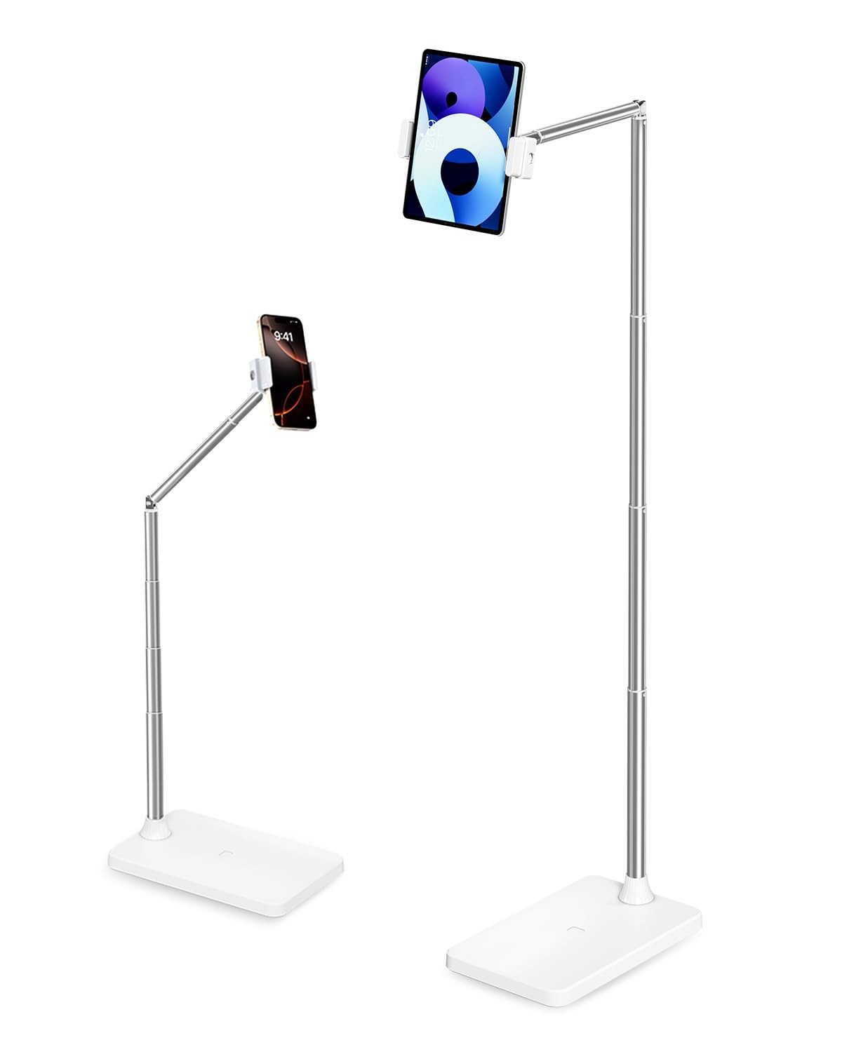 Tablet Floor Stand, Adjustable Ipad Holder for Bed & Sofa - 360° Rotating Long A