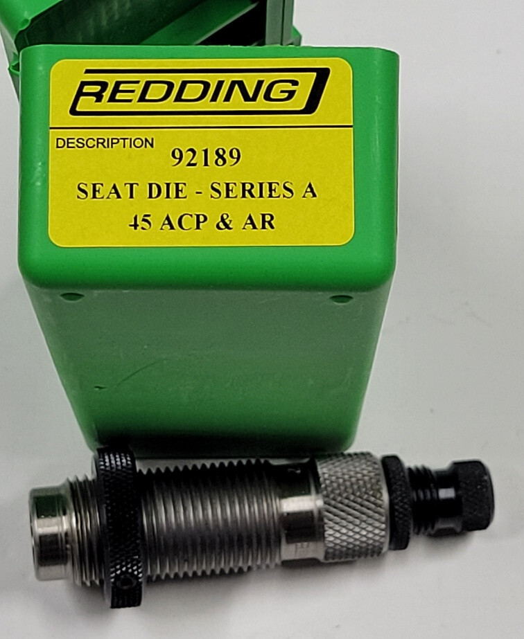 92189 REDDING TAPER CRIMP SEATING DIE - 45 ACP & AUTO RIM - NEW - FREE SHIP