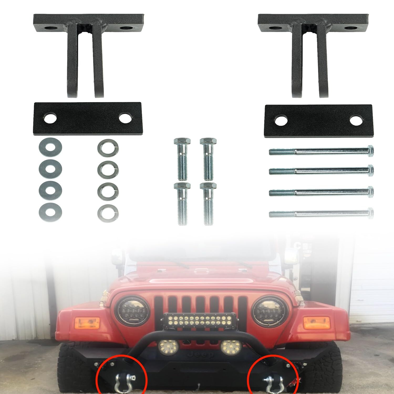 Blue Ox BX88230 Bolt-On Adapter Universal BX Tabs Tow Bar Base Plate Bracket