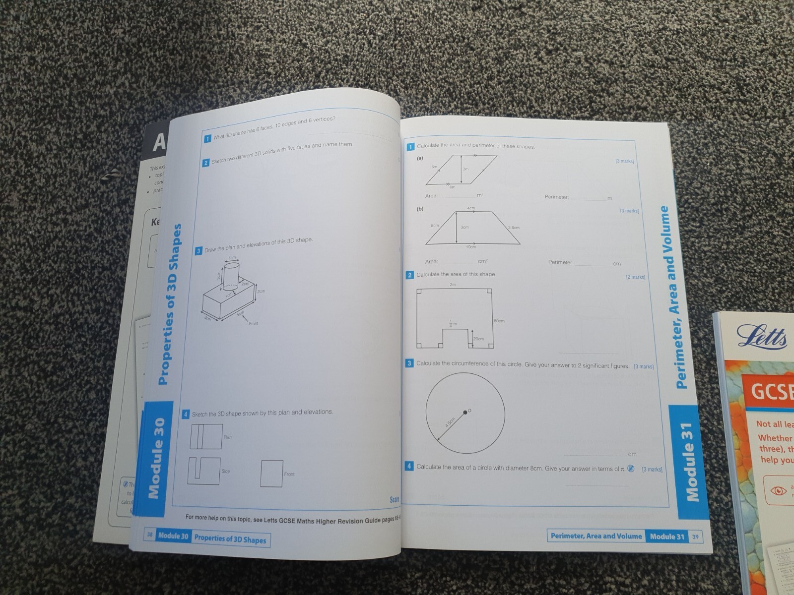 2 X GCSE Letts Sucess Maths Exam Practice Workbook Revision Guide higher Tier