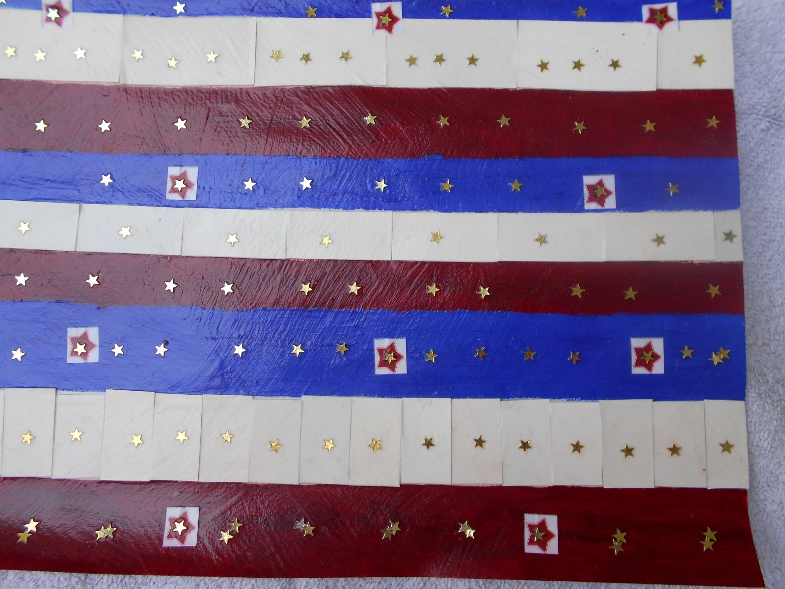 Star Spangled. Original art by Nancy. Mixed media. 2016