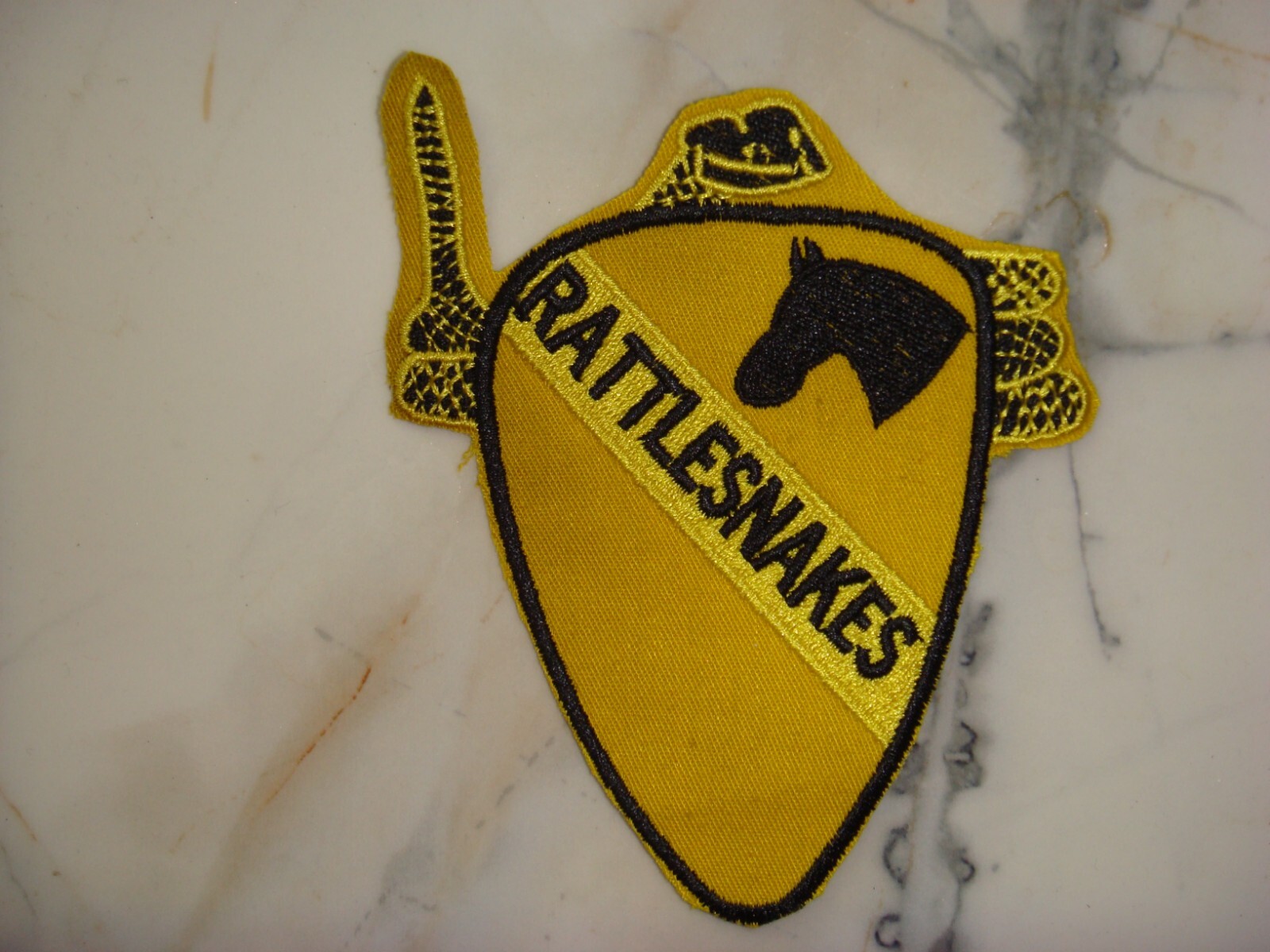 US 1st CAVALRY RATTLESNAKES - 227th ASSAULT HELICOPTER BN, VIETNAM WAR PATCH