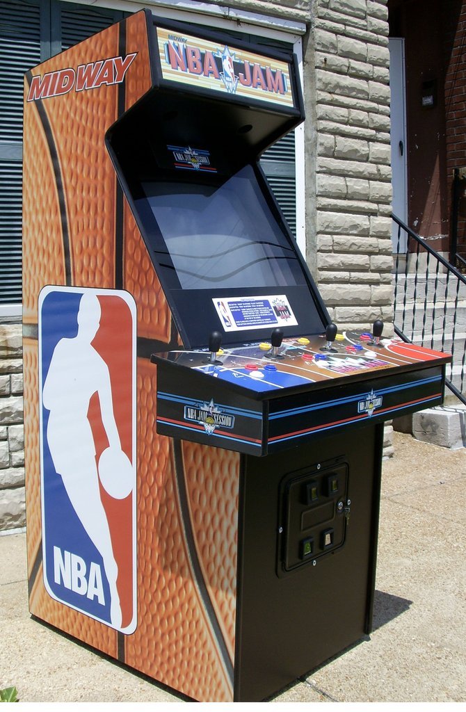NBA Jam Full Size Coin Op Arcade Video Game- All New Parts, New 32" LCD Monitor