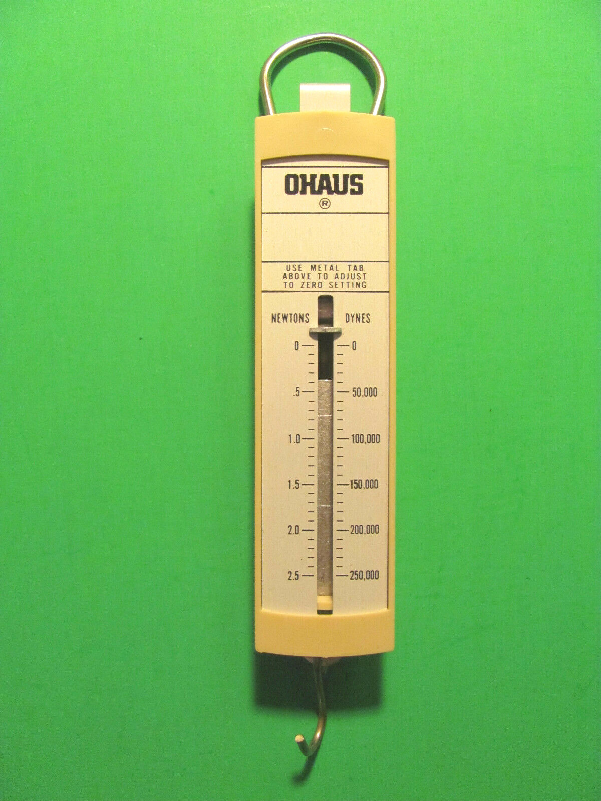 Ohaus Spring Scale. Made In USA. Florham Park New Jersey.