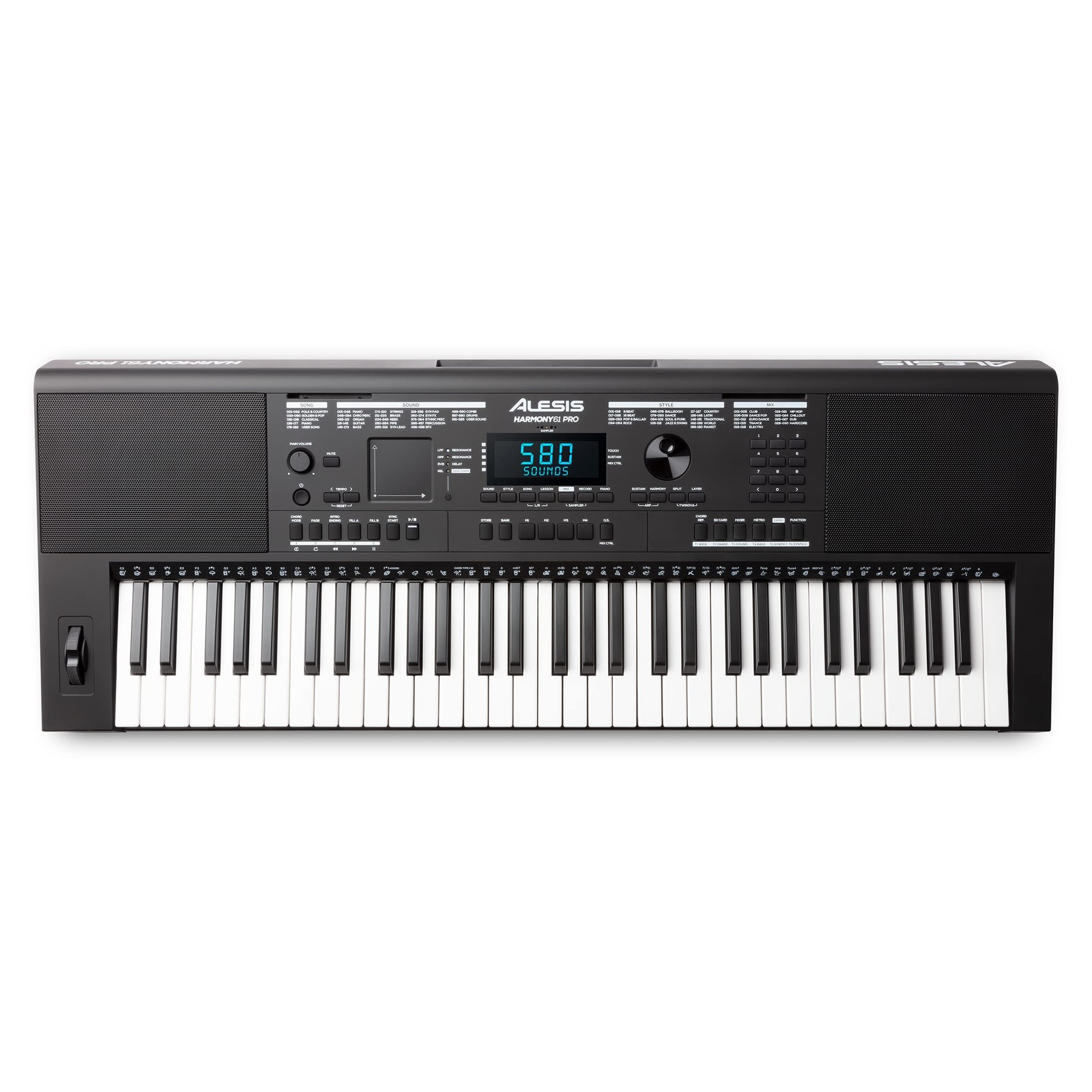 Alesis Harmony 61 Pro - 61 Key Keyboard Piano with Adjustable Touch Response,