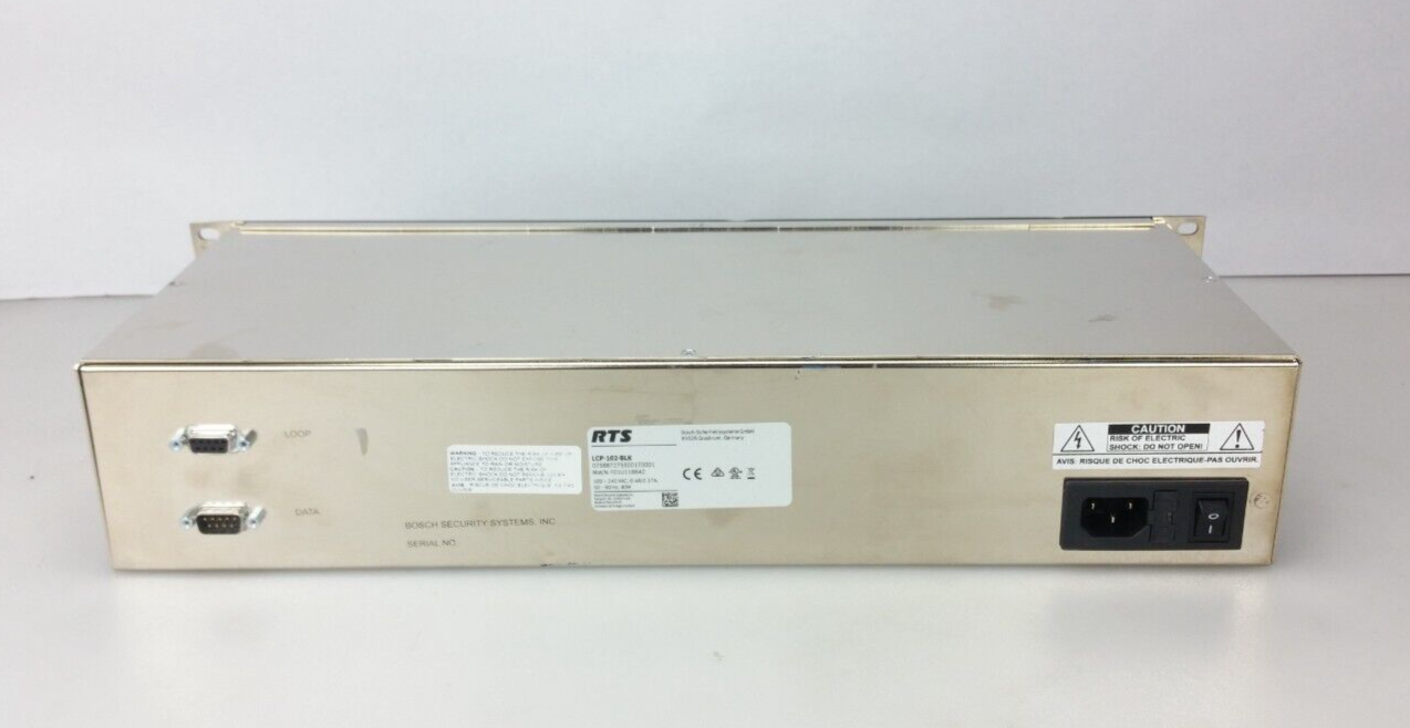 Telex RTS Intercom LCP-102-BLK