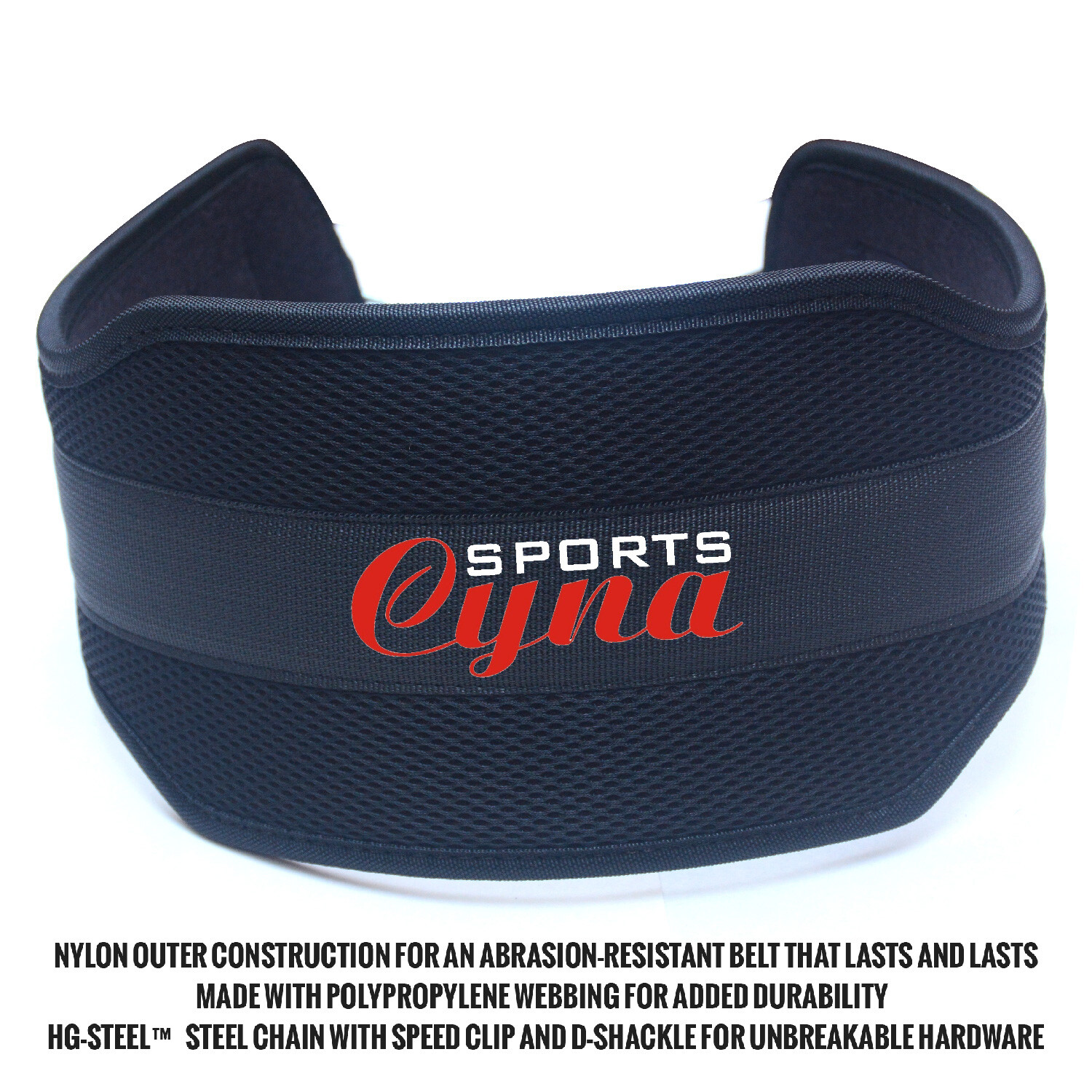 CynaSports Dipping Neoprene Belt Body Building Weight Lifting Dip Chain -Fitness